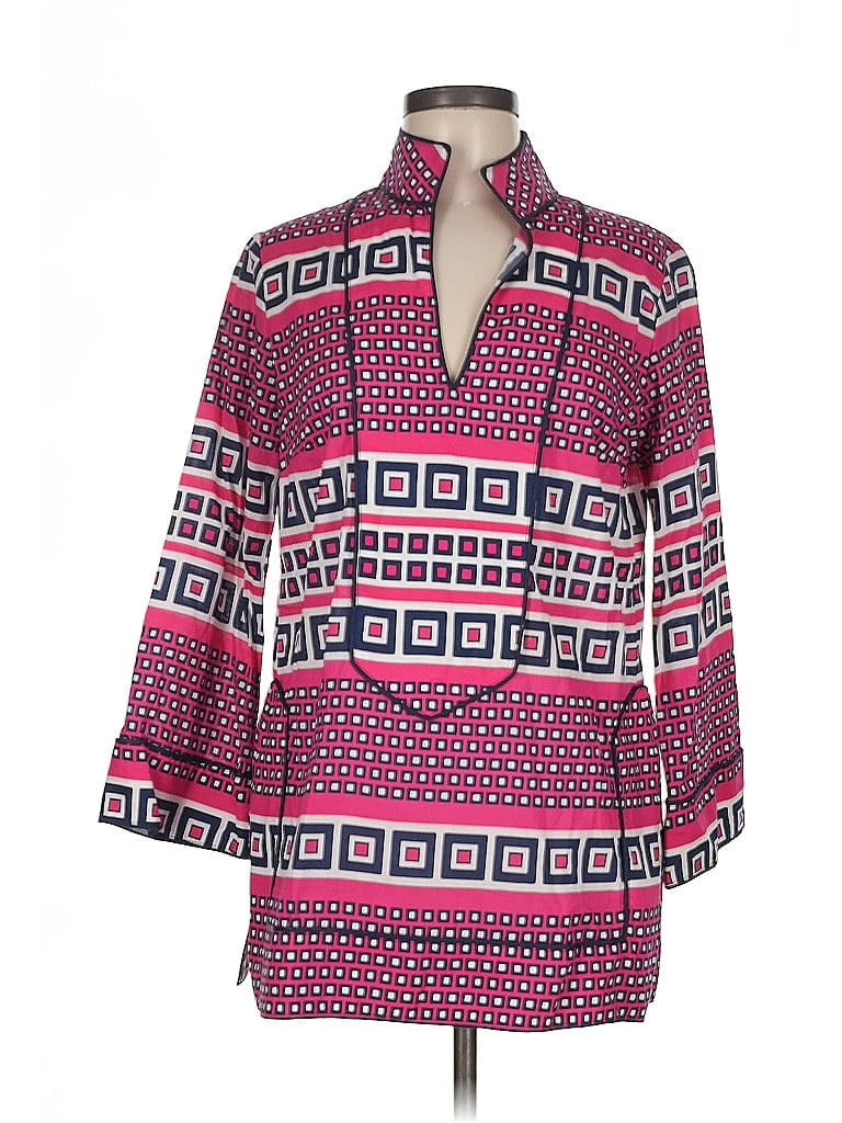 ELIZABETH MCKAY Pre-owned 3/4 Sleeve Blouse In Pink