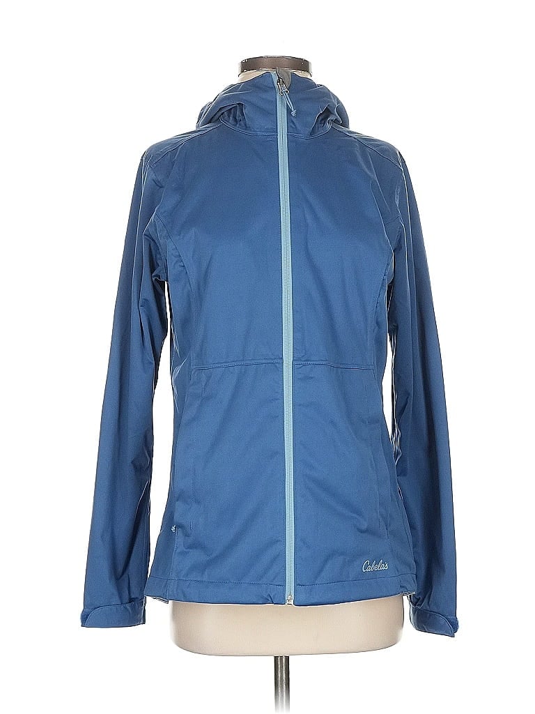 Pre-owned Cabela's Windbreaker Jacket In Blue