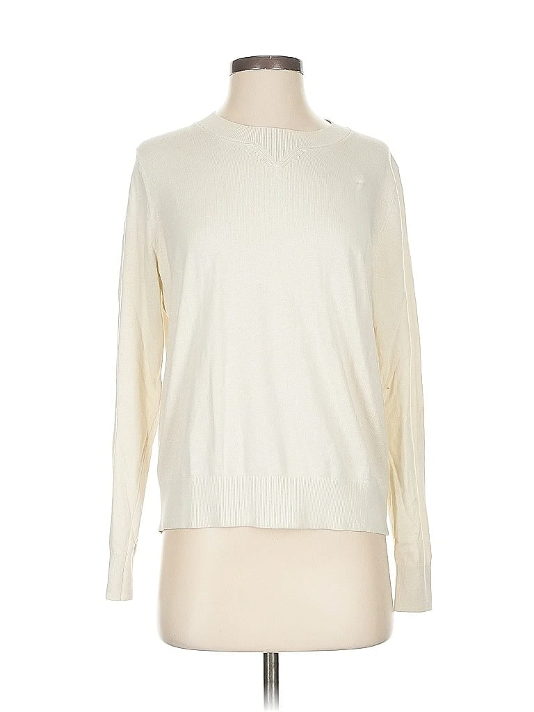 Pre-owned Banana Republic Factory Store Pullover Sweater In White