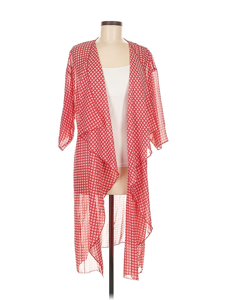 Pre-owned Lularoe Kimono In Red