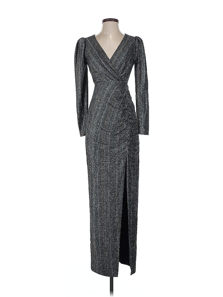 ML Monique Lhuillier Gray Cocktail Dress Size 2 - photo 1