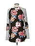 Pink Clover Gray Green Long Sleeve Top Size M - photo 2