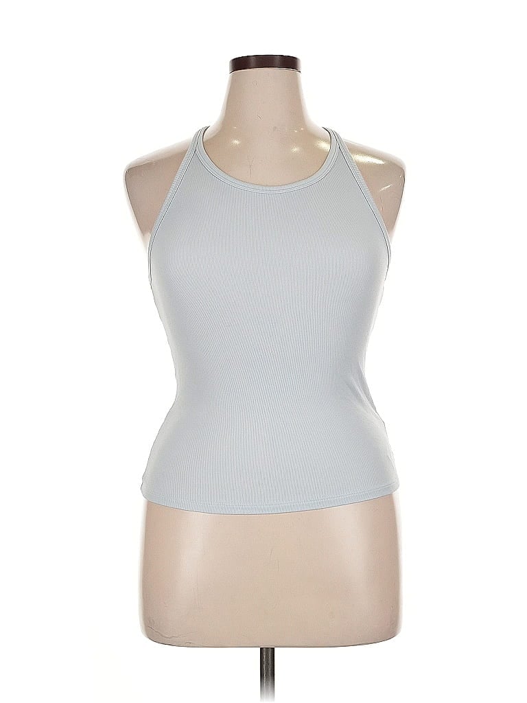 Pre-owned Sun-deh Tank Top Gray Halter Neckline Tops