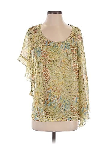 Tiny 3/4 Sleeve Silk Top (view 1)