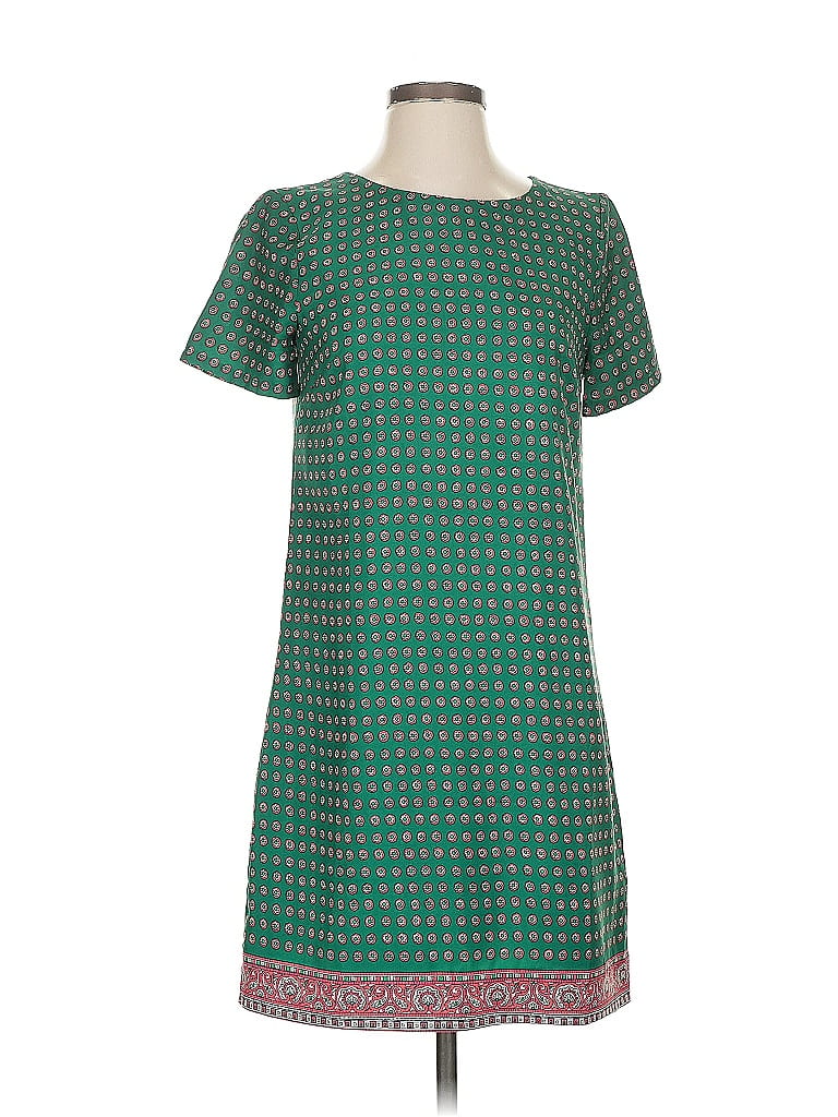 Pre-owned J.crew Factory Store Casual Dress In Green