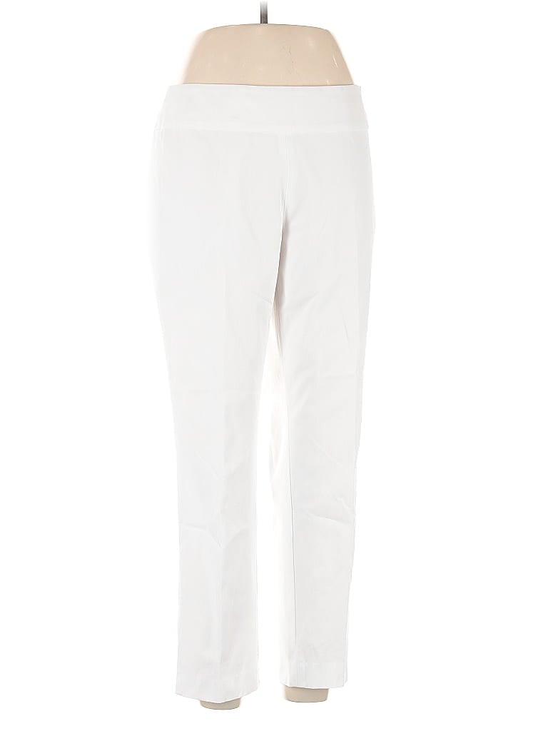 Pre-owned Nic + Zoe Casual Pants In White