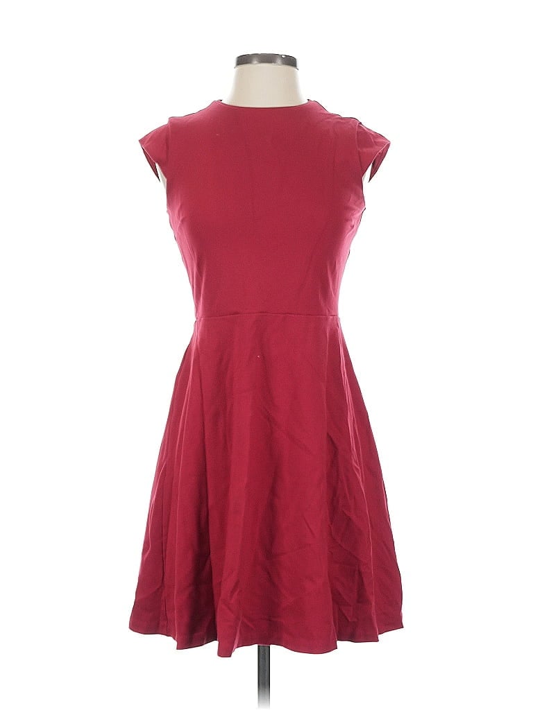 Pre-owned Ann Taylor Casual Dress In Burgundy