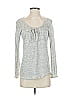 Sundance 100% Linen Gray Long Sleeve Top Size S - photo 1