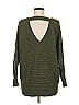 Soho JEANS NEW YORK & COMPANY 100% Acrylic Green Pullover Sweater Size M - photo 2