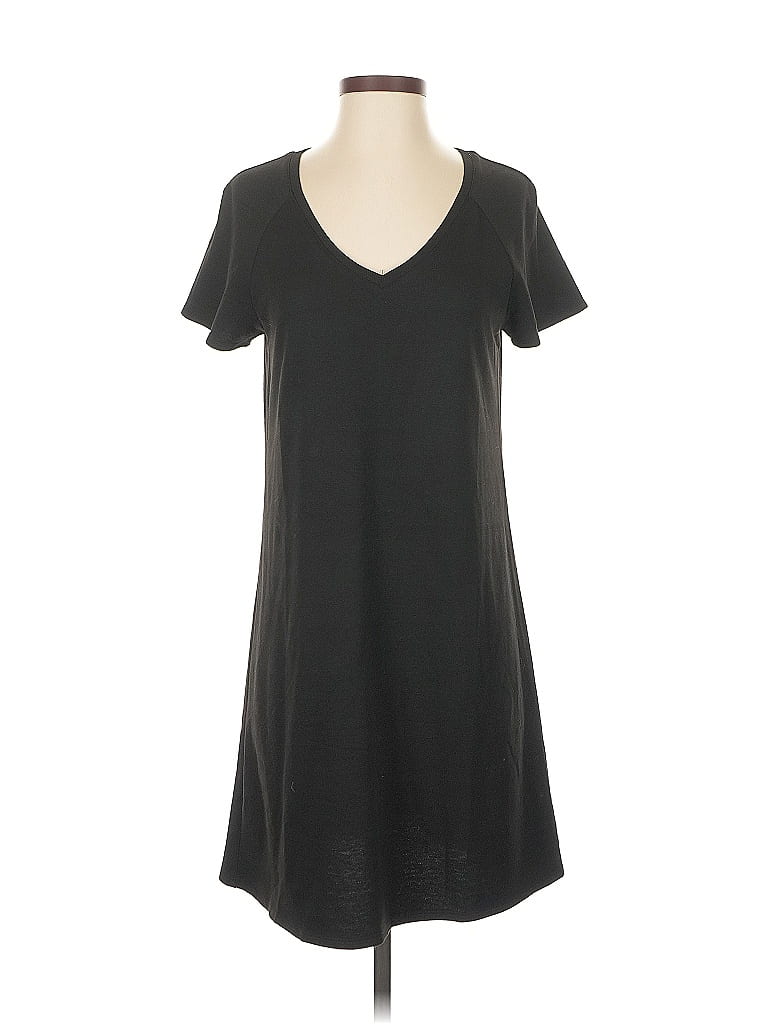 Nine West Solid Black Casual Dress Size S - photo 1