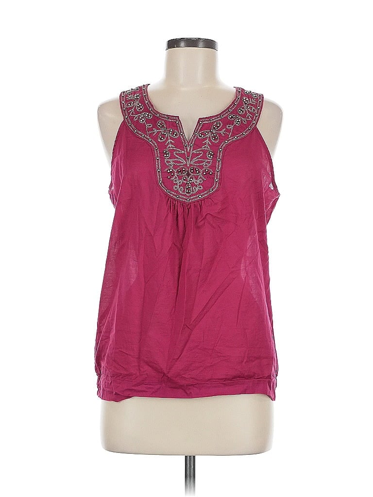 Pre-owned Ann Taylor Loft Outlet Sleeveless Blouse In Pink