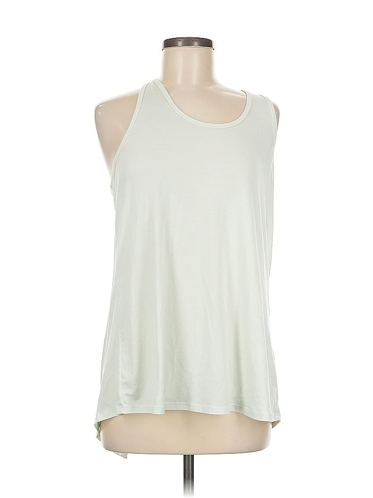 Pre-owned Athleta Sleeveless T-shirt In White