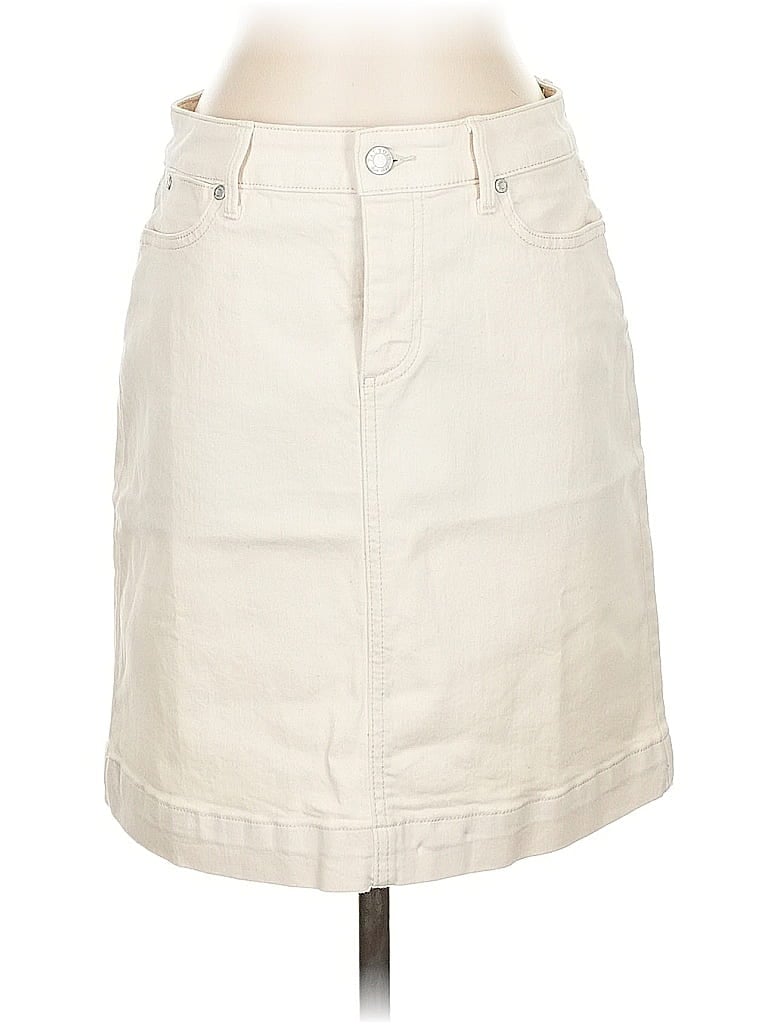 Talbots Casual Skirt In White