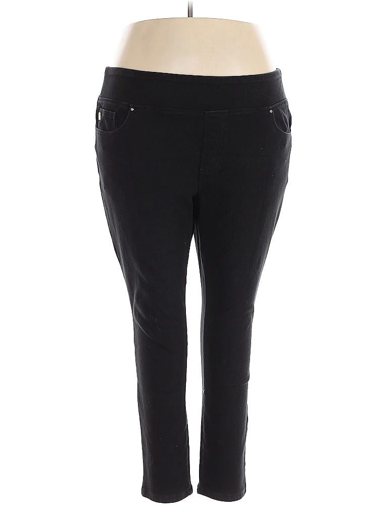 Belle By Kim Gravel Black Jeggings Size 22W - photo 1