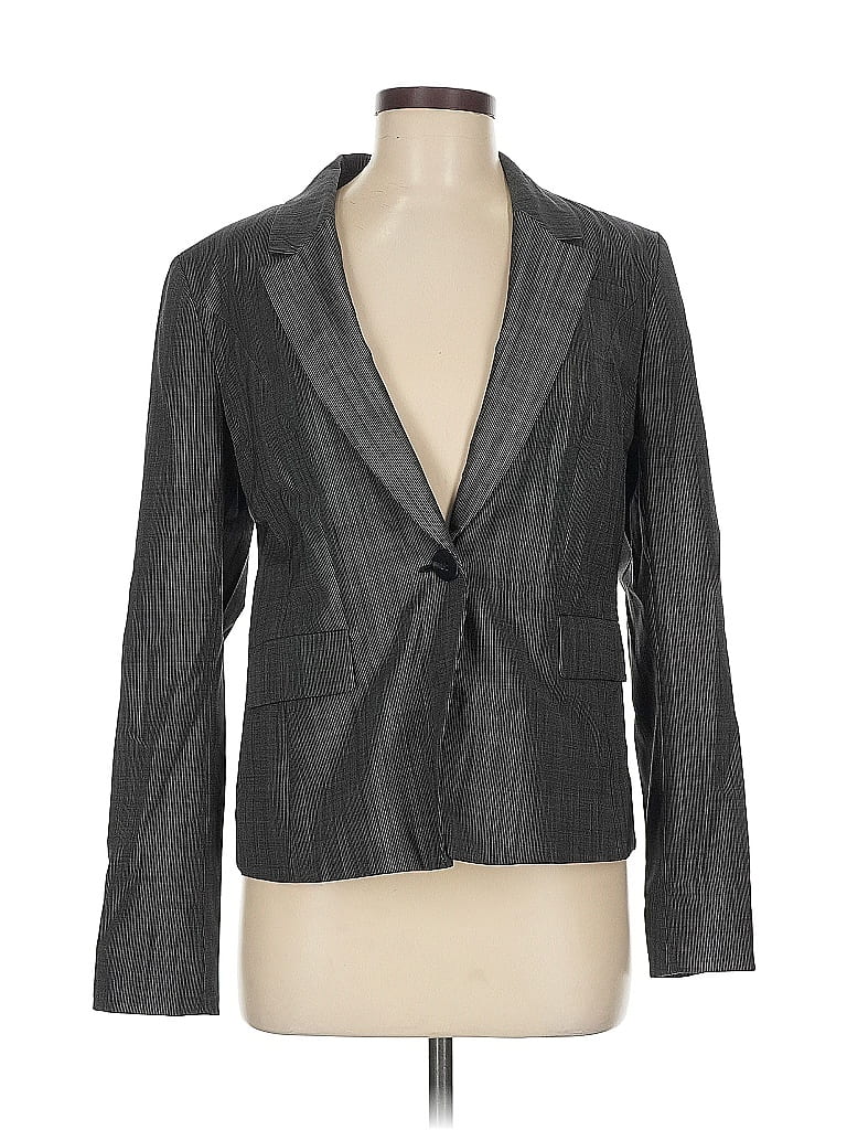 Classiques Entier Gray Wool Blazer Size 8 - photo 1