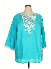 Jm Collection 3/4 Sleeve Blouse