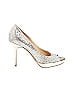 Jimmy Choo Metallic Silver Heels Size EU 34 1/2 - photo 1
