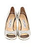 Jimmy Choo Metallic Silver Heels Size EU 34 1/2 - photo 2