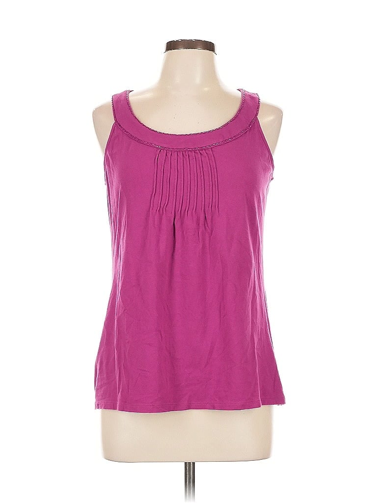 Pre-owned Ann Taylor Factory Tank Top Purple Halter Neckline Tops