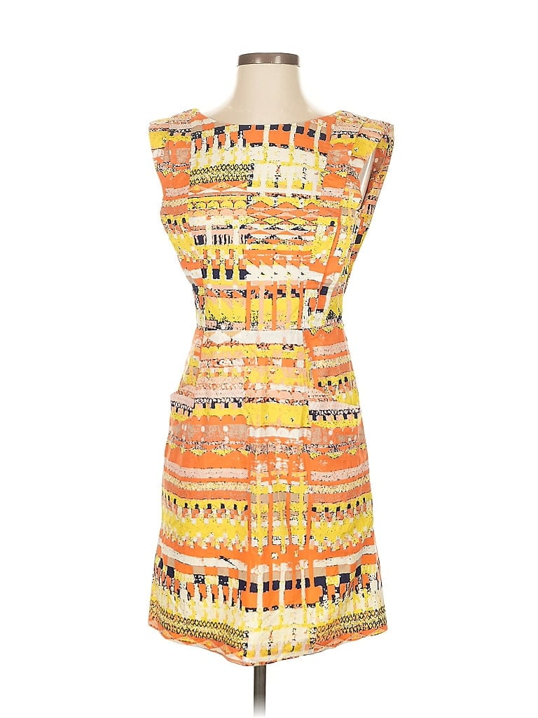Plenty By Tracy Reese Print Orange Cocktail Dress Size 2 - photo 1