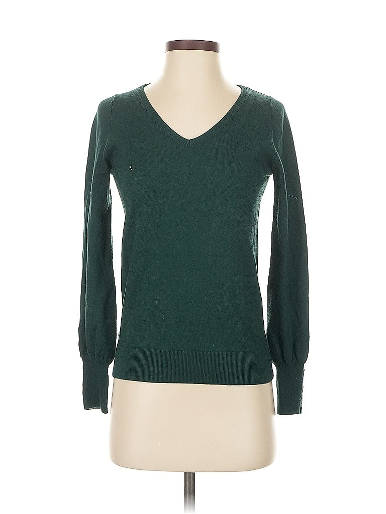 Pre-owned Ann Taylor Long Sleeve T-shirt In Green