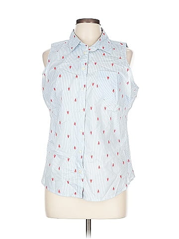 St. John's Bay Sleeveless Button-Down Shirt (view 1)