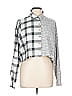 Aeropostale Checkered-gingham Gray Long Sleeve Blouse Size L - photo 1