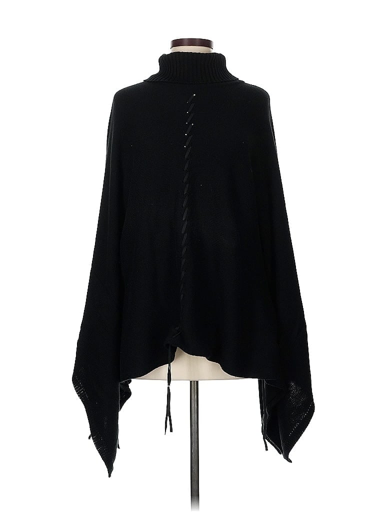Chico's Design Black Poncho Size Med - Lg - photo 1