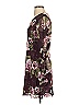 Blue Rain Floral Burgundy Cocktail Dress Size S - photo 5