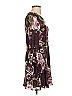 Blue Rain Floral Burgundy Cocktail Dress Size S - photo 4