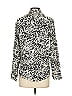 J.Crew 100% Cotton Animal Print Ivory Long Sleeve Blouse Size 0 - photo 4