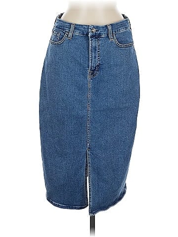 Jen 7 Denim Skirt (view 1)