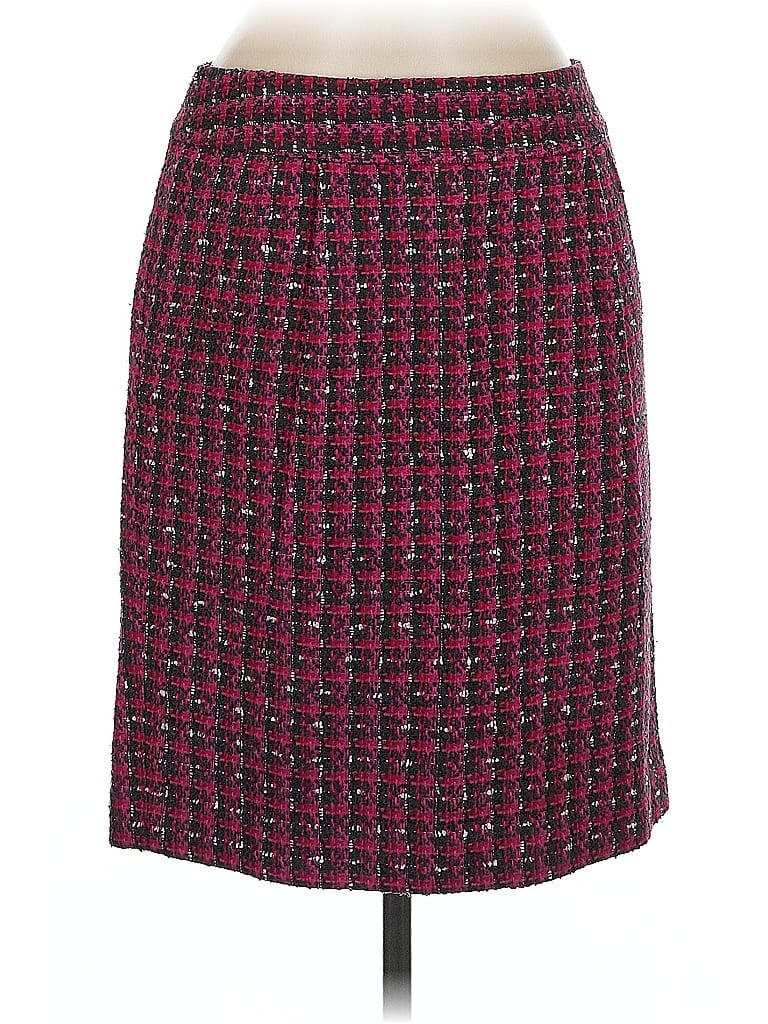 Ann Taylor Factory Tweed Red Casual Skirt Size 6 - photo 1