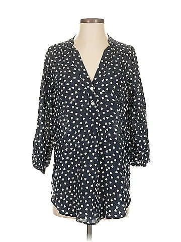 Amour Vert 3/4 Sleeve Silk Top (view 1)