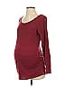 Liz Lange Maternity for Target Burgundy 3/4 Sleeve T-Shirt Size S - photo 1