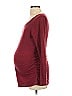 Liz Lange Maternity for Target Burgundy 3/4 Sleeve T-Shirt Size S - photo 4