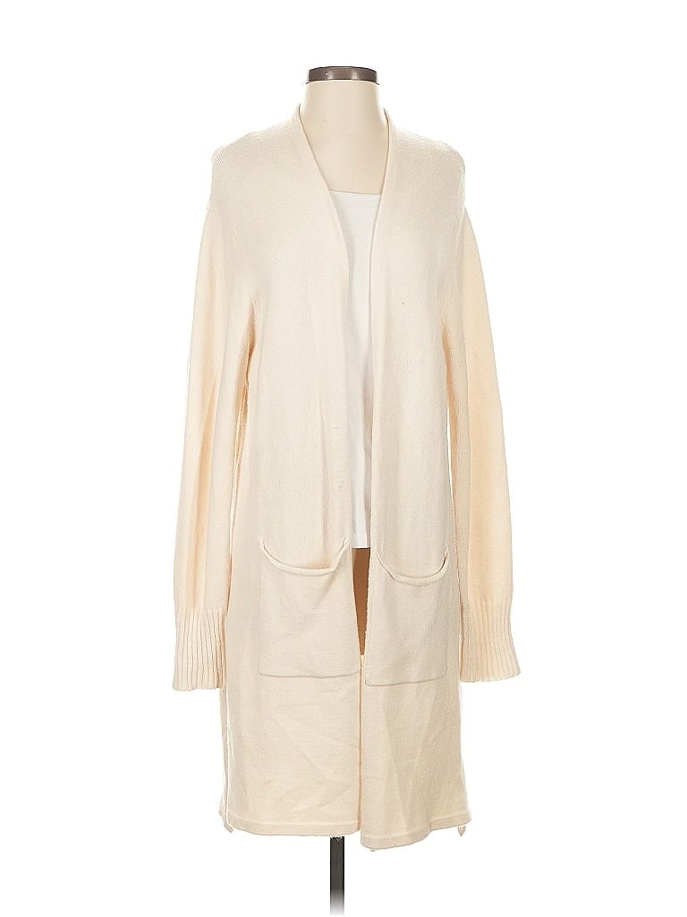 Pre-owned Tempo Paris Cardigan Sweater In White