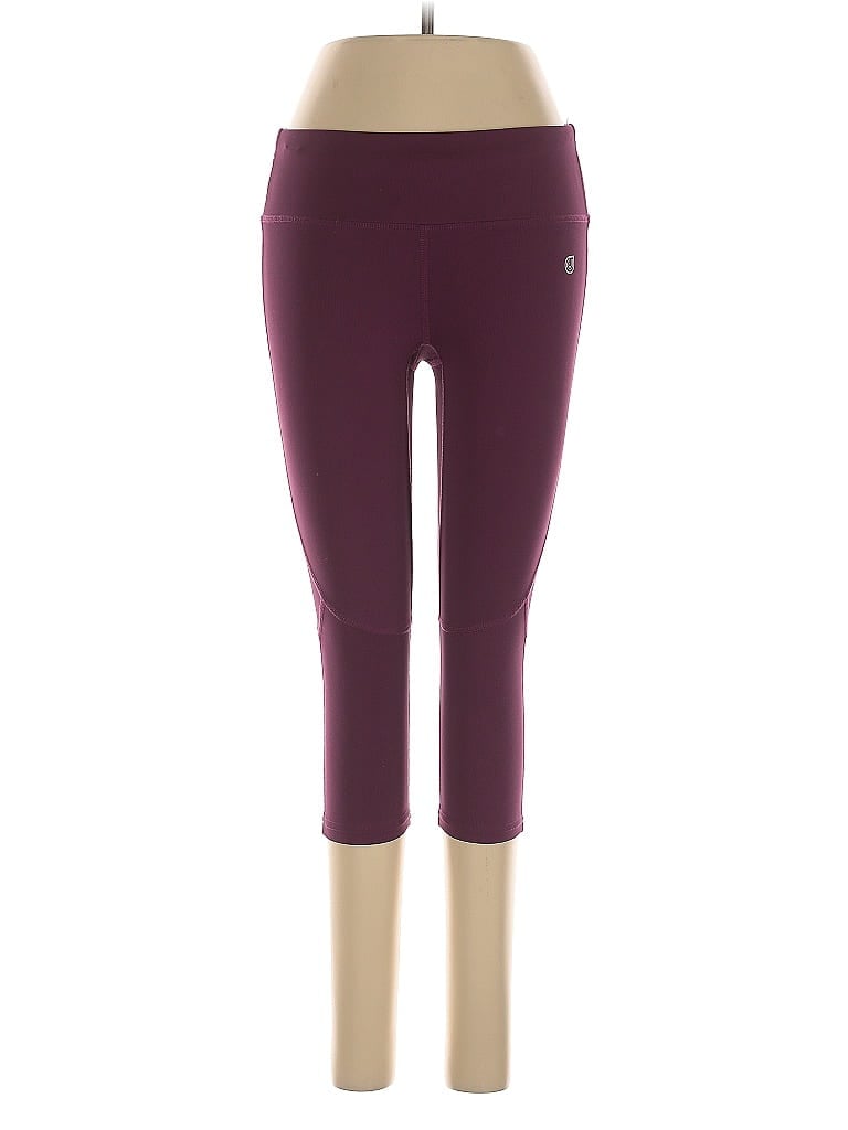 Pre-owned Echo Active Pants In Burgundy
