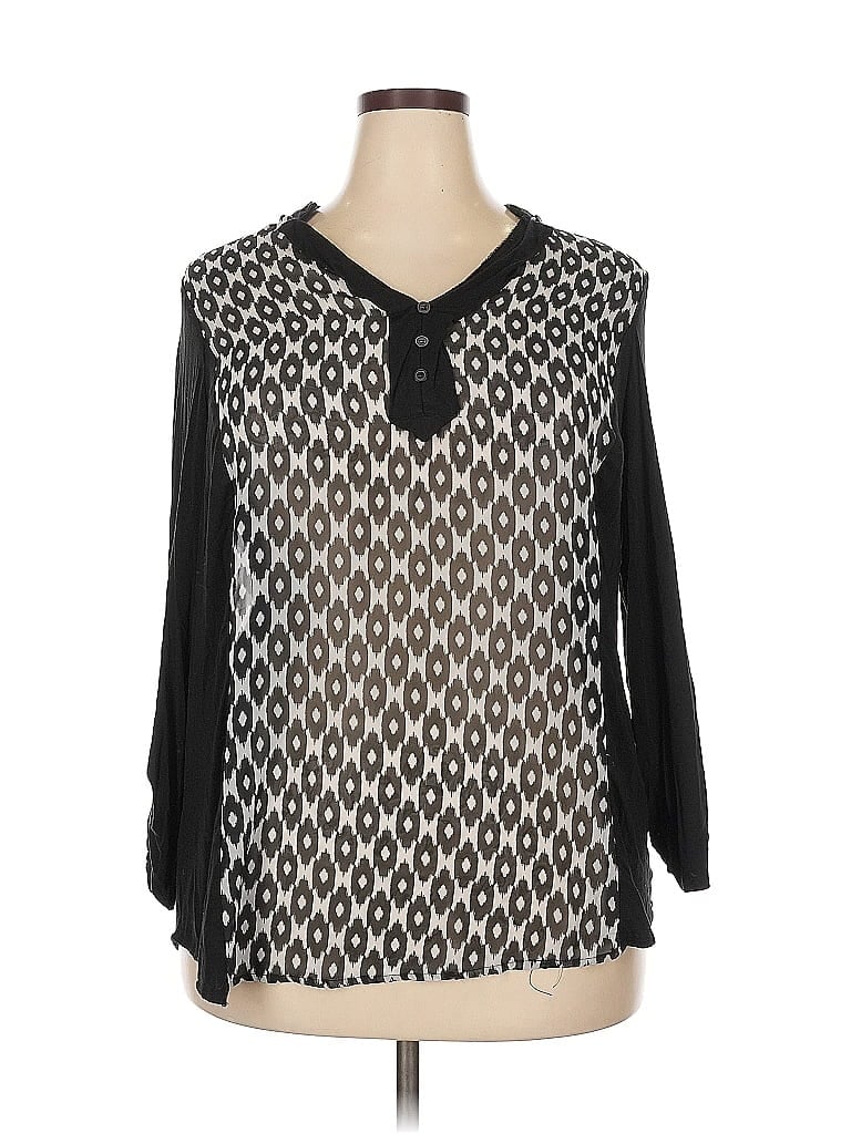 Pre-owned Alyx Long Sleeve Blouse In Black