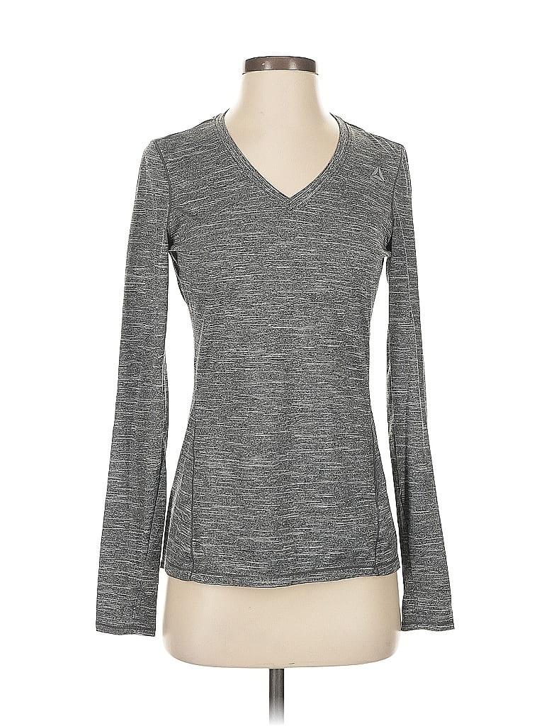 Pre-owned Reebok Long Sleeve T-shirt In Gray