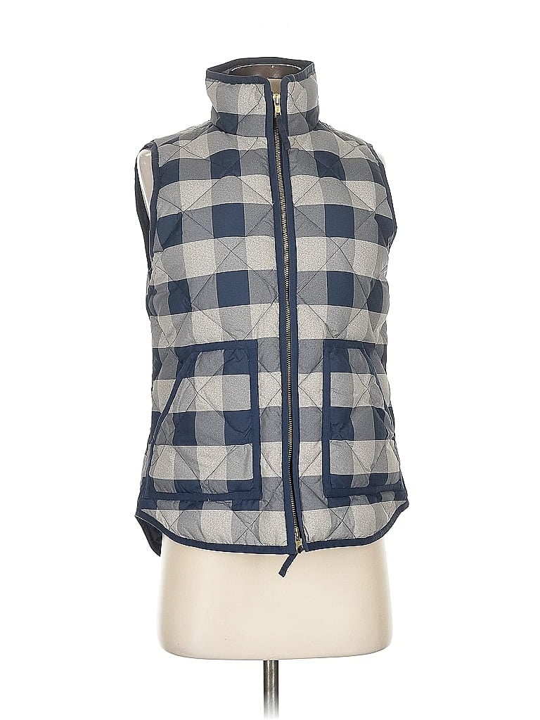 Pre-owned J.crew Factory Store Vest In Blue
