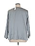 Ann Taylor 100% Polyester Gray 3/4 Sleeve Top Size XL - photo 3