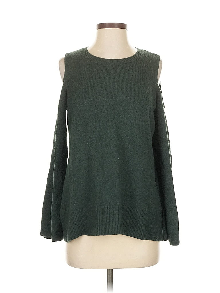 Pre-owned Ann Taylor Loft Pullover Sweater In Green