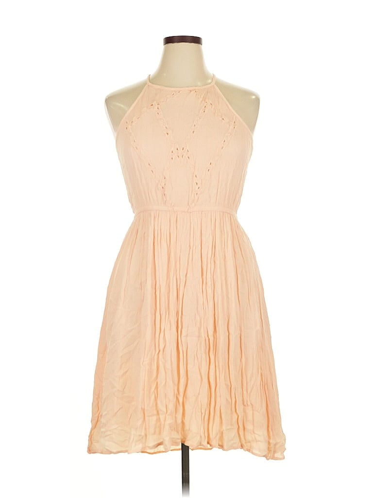 Mudd 100% Rayon Orange Tan Cocktail Dress Size XL - photo 1