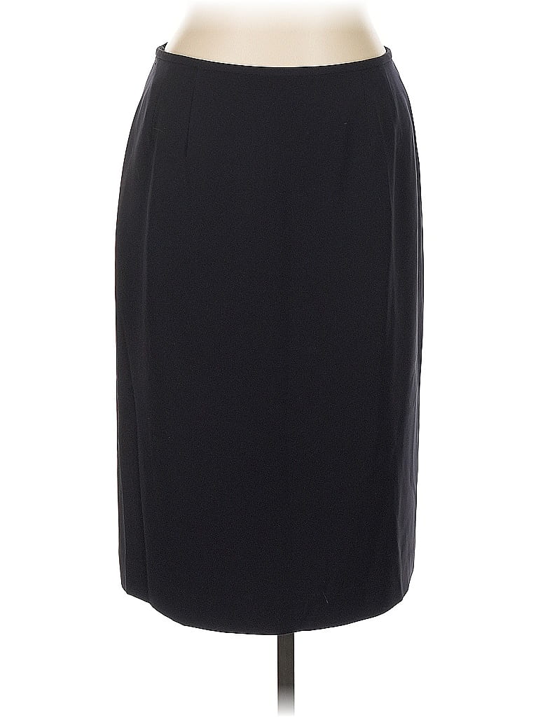 Pre-owned Kasper Formal Skirt In Black