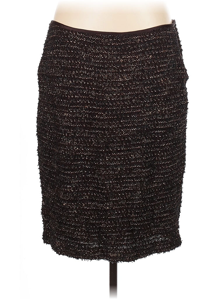 St. John Tweed Brown Casual Skirt Size 10 - photo 1