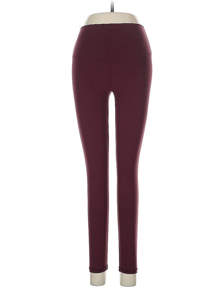 Pre-owned Offline By Aerie Leggings In Burgundy