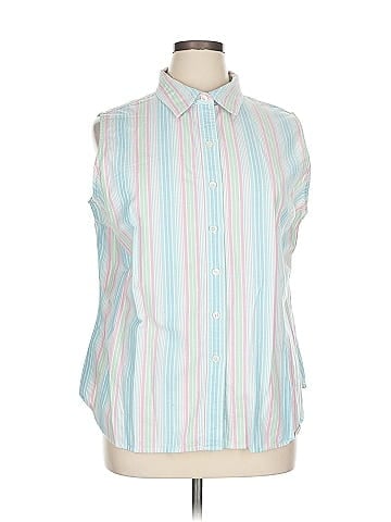L.L.Bean Sleeveless Button-Down Shirt (view 1)