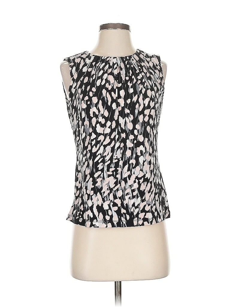 Pre-owned Calvin Klein Sleeveless Blouse In Black