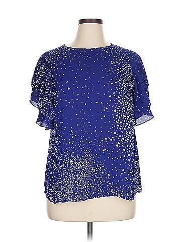 Worthington Short Sleeve Blouse (view 1)